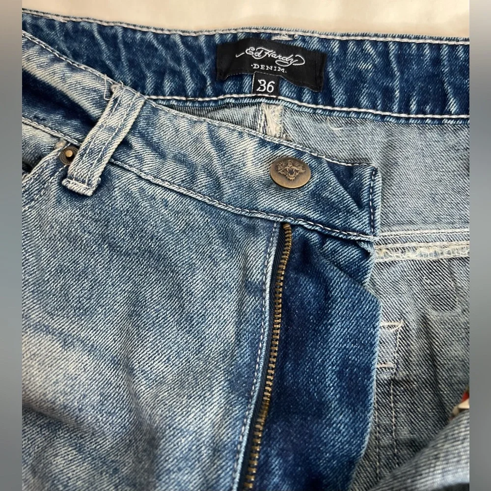 Ed Hardy New York City Blue Slim Fit Size 36